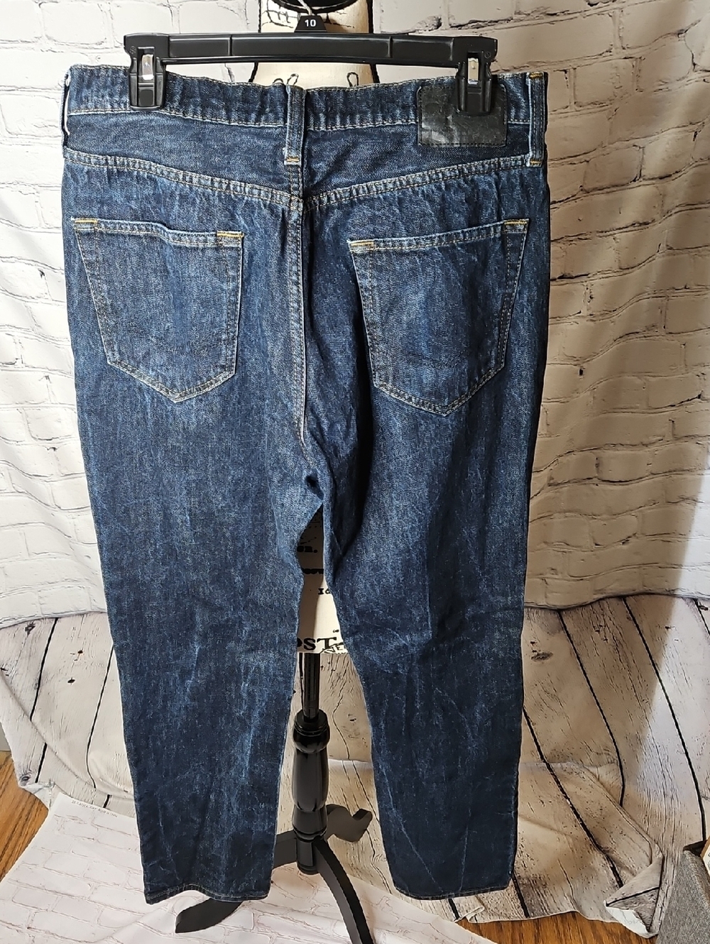 Bullhead Men’s Straight-Leg Dark Blue Wash Jeans Size 32x32 - Picture 4 of 8